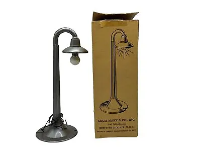 Vintage Marx Goose Neck Street Lamp 6” W/ Box • $15.99