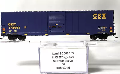 N Scale Atlas # 50003163   CSX   60'Single Door Auto Parts Box Car   CSXT 172602 • $26