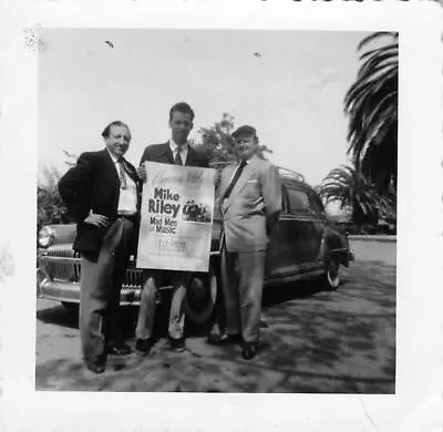 1952 B & W Snapshot Photo Mike Riley Sr. Red Coffee Mad Men Of Music Jazz Band • $101