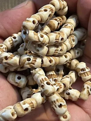 Tibetan Skull Bead Mala Necklace Buddhist Buddhism Prayer Beads • $15