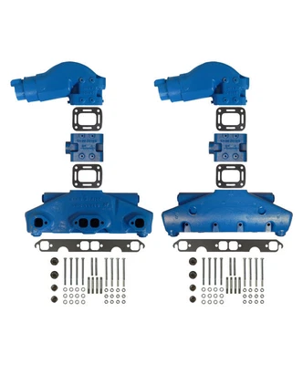 $1760.99 • Buy Barr Manifold Exhaust Kit For Crusader Small Block GM Center Style W/ 6-3/4  Ris