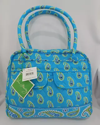 VERA BRADLEY Purse Handbag Bowler - Bermuda Blue - Paisley - New With Tag • $69.95