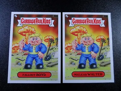 Fallout New Vegas 76 Pip Boy Vault Boy Spoof Garbage Pail Kids 2 Card Set • $12.30