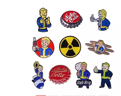 Fallout New Vegas 3 4 76 Bethesda Enamel Pin-back: Vault Boy Nuka-Cola... • $4.34