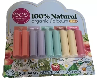 Eos 100% Natural Organic Lip Balm 9 Pack • $19.99