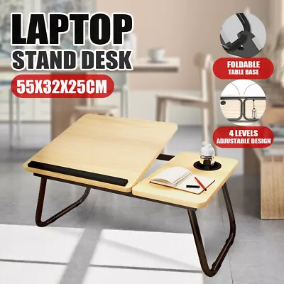 $25.99 • Buy Foldable Laptop Stand Desk Table Tray Bed Study Portable Adjustable NEW