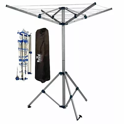 Royal Portable Aluminium Clothes Line Camping Caravan Washing  Airer Dryer • £35.99