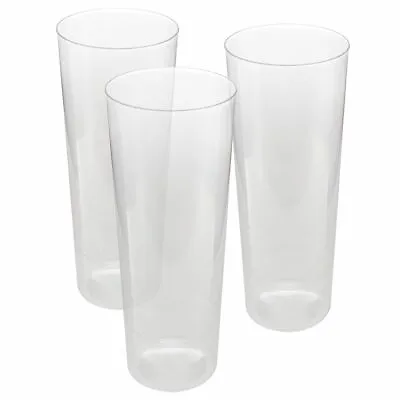 £8 • Buy 20 Plastic Tall 10oz COCKTAIL CUPS - - - - - Hiball Polypropyle Dessert Tumblers