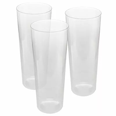 £8 • Buy 20 Plastic Tall 10oz COCKTAIL CUPS - - - - - Hiball Polypropyle Dessert Tumblers