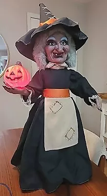 Vintage 1988 Telco Motion-ette Animated  Illuminated 24” Witch Halloween Scary • $69.99