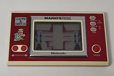 Vintage Nintendo Game And Watch Mario's Cement Factory Game 1983 • $170