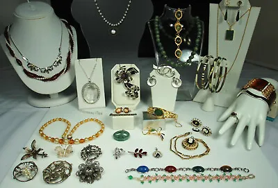 STERLING & COSTUME Jewelry Lot SILPADA VAN DELL CORO JEWELART Scarabs Gems NICE • $434.99