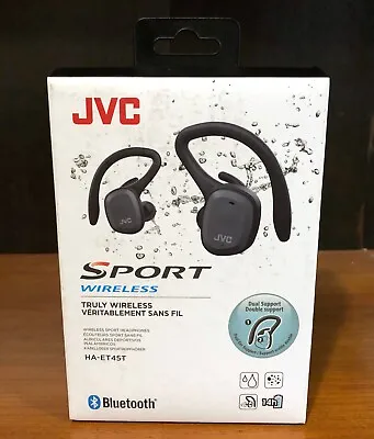 JVC Sport Truly Wireless Bluetooth Earhook Headphones HA-ET45T NEW • $29