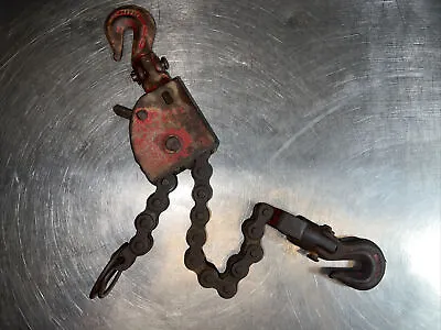 Vintage Ratcliff Hoist Co 15000 Lb Chain Pulley Model C • $228.99