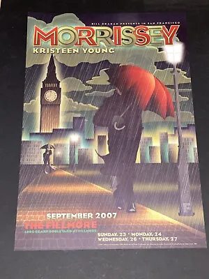 Morrissey Kristeen Young Original Concert Poster Fillmore 2007 The Smiths • $101.16