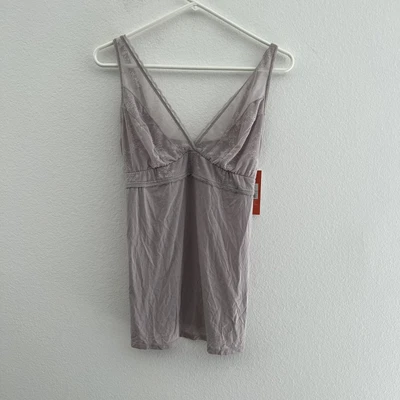 $14.99 • Buy GILLIAN & OMALLEY Women's Maternity Gray Beige Nursing Tank Top Medium NEW Taupe