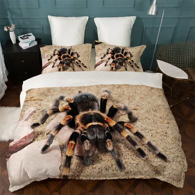 £26.87 • Buy Bedding Set 3D Spider Bed Cover Homes Bedclothes Pillowcase Duvet Covers