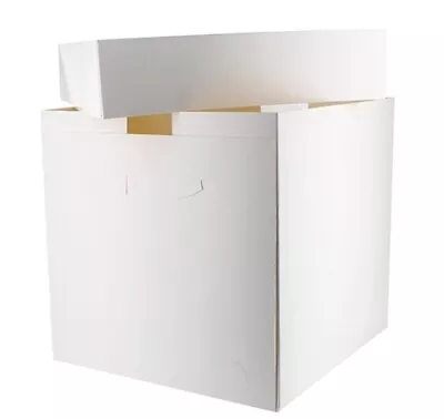 White Tall Cake Boxes Cakes Box Wedding Birthday 10 12 14 Inch • £7.25