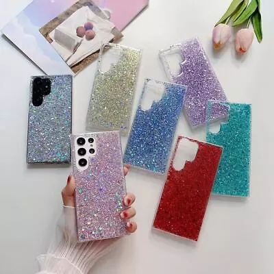 $13.19 • Buy Glitter Case For Samsung Galaxy S23 S22 S21 S20 Ultra Plus FE S10 S9 S8 S7 TPU