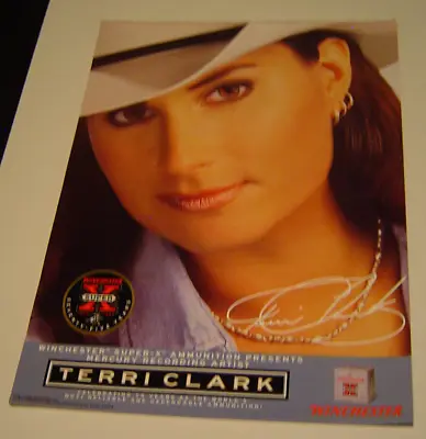 Vintage 1997 Winchester Super-X Anniversary Poster W/ Terri Clark 16 X22  NOS • $20