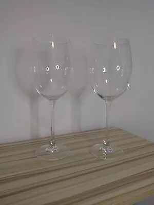 KIRKLAND SIGNATURE Crystal 10.5  Jumbo 25 Oz Wine Glasses Set Of 2 Clear • $35