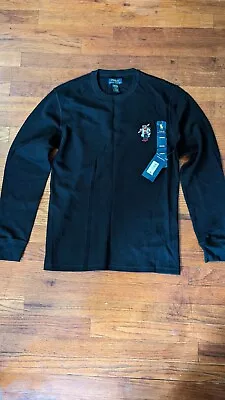 Polo Ralph Lauren Black Long Sleeve Waffle Thermal Top Size M NWT • $30