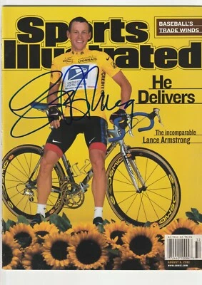 £145.34 • Buy LANCE ARMSTRONG Signed 8/6/01 SPORTS ILLUSTRATED (NO Label) W/ Schwartz COA