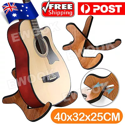 $20.65 • Buy Universal Large Guitar Stand Shelf Wooden X-Frame Sturdy Instrument Stand Holder