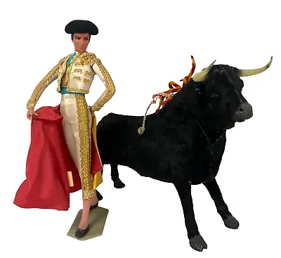 Vintage MARIN CHICLANA Flamenco Torero Capa Doll Matador And Bull Large • $49.78