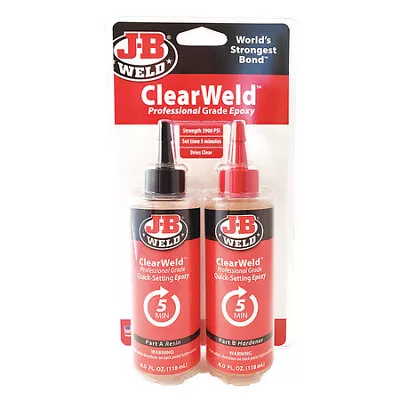 J-B Weld 50240 Instant Adhesive Clearweld Series Clear 0.7 Oz Bottle 1:01 • $19.75