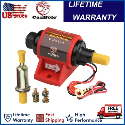 2-3 PSI 28 GPH Low Pressure Electric Inline Fuel Pump Carburetor Gas Universal • $24.99