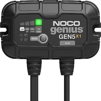 NOCO Genius GEN5X1 1-Bank 5A (5A/Bank) Smart Marine Battery Charger • $79.95