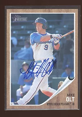 2011 Topps Heritage MIKE OLT Signed Card AUTO Autograph CUBS WHITE SOX • $2.39