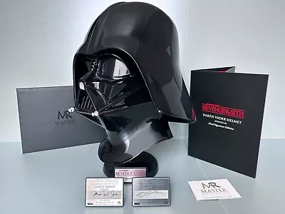 Master Replica - Sith Vader Helmet 1/1 - Dual Signature Edition - Extremely Rare • £3397.43