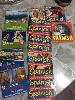 Learn Italian / French / Spanish In A Week - The Mail PROMO CDS • £0.99