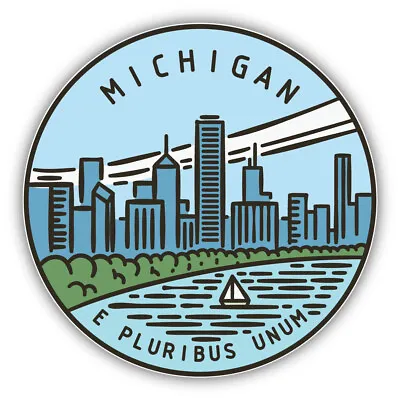 Michigan USA State Retro Vintage Vinyl Sticker Decal • $2.75