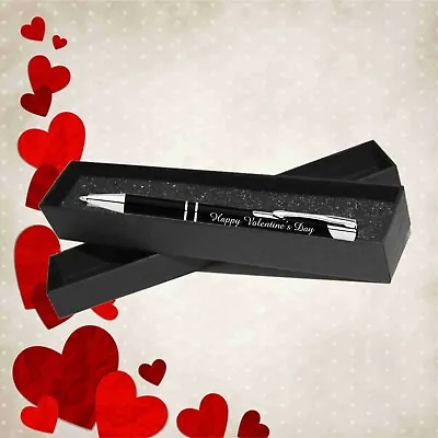 $21.95 • Buy Personalised Valentines Day Gift Engraved Metal Pen Gift Box Gift For Him Or Her