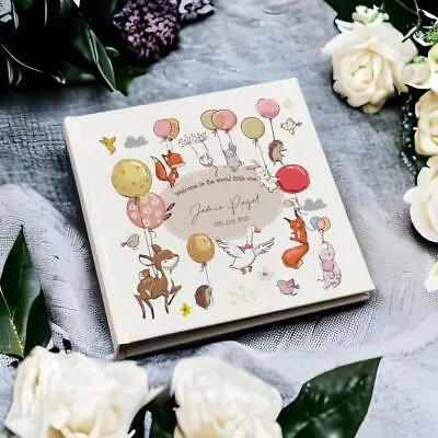 Traditional Book Bound Personalised Baby Photo Album Welcome To The World BB-3 • £17.99