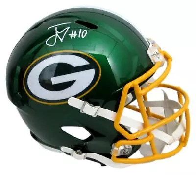 Jordan Love Signed/Auto Full Size Flash Replica Helmet Packers Beckett 188316 • $349