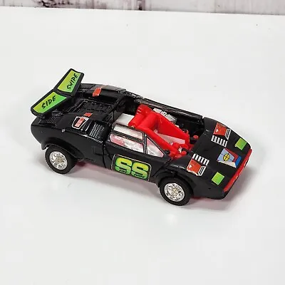 Transformers 1992 G2 SIDESWIPE Figure Black Lamborghini Autobot Incomplete PARTS • $17.99