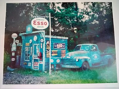 Vintage Esso  Gas Station  Photo Staged Set  8 X 10 Glossey Print • $8.95