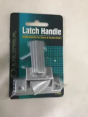 Ultra Hardware Latch Handle #31604  1 3/4” Hole Centers For Screen Doors Silver • $6.99