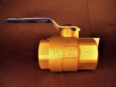 MILWAUKEE Ball Valve BA 475 B Brass1 1/2  NPT 1CGG2 • $31.99