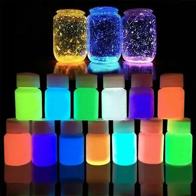 Ultra Bright UV Paint - Vivid Colour - Neon Rave Art Float. Fish DIY Glow U9V8 • £1.99