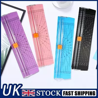A4 Photo Paper Cutter Safety Portable Guillotine Non-slip For Office Home School • £7.31
