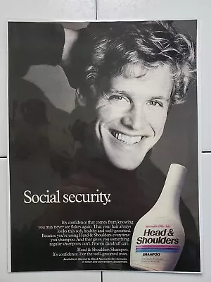 1988 Vintage Head & Shoulders Shampoo Magazine Ad • $9