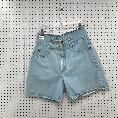 Vintage LEI Womens High Rise Mom Shorts Medium Light Washed 30X5 • $19.99