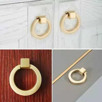 4 Pcs Brushed Gold Cabinet Pulls Brass Furniture Drawer Pulls Hardware Cabine... • $25.13