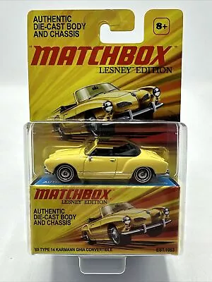 Matchbox Lesney Edition 1969 Type 14 Karmann Ghia Convertible 2010 1:64 NEW • $24.99