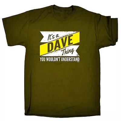 Dave V2 Surname Thing - Mens Funny Novelty T-Shirt Tshirts T Shirts Gift Gifts • $22.56
